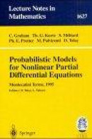 Probabilistic Models for Nonlinear Partial Differential Equations -- Bok 9783540613978