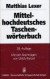 Mittelhochdeutsches Taschenwörterbuch, m. CD-ROM