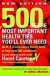 500 Most Important Health Tips You/Need