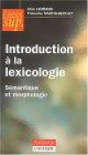 Introduction à la lexicologie : Sémantique et Morphologie