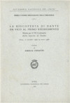 riscoperta di Dante da Vico al primo Risorgimento. Mostra per il VII centenario della nascita di Dante. Catalogo (Roma, 12 dicembre 1965-15 marzo 1966)