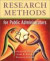 Research Methods for Public Administration