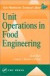 Unit Operations in Food Engineering (Food Preservation Technology)