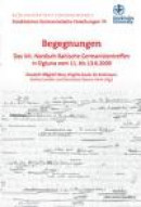 Begegnungen : Das VIII. Nordisch-Baltische Germanistentreffen in Sigtuna vom 11. bis 13.6 2009 -- Bok 9789186071387