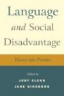 Language And Social Disadvantage -- Bok 9780470019757