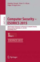 Computer Security -- ESORICS 2015 -- Bok 9783319241739
