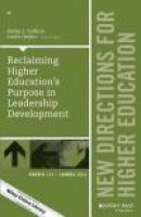 Reclaiming Higher Education's Purpose in Leadership Development: New Directions for Higher Education -- Bok 9781119279730