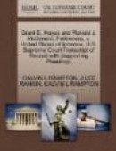 Grant E. Hayes and Ronald J. McDonald, Petitioners, v. United States of America. U.S. Supreme Court -- Bok 9781270427254