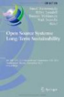 Open Source Systems: Long-term Sustainability -- Bok 9783642334412