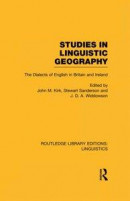 Studies in Linguistic Geography (RLE Linguistics D: English Linguistics) -- Bok 9781317931553