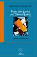 Restorative Justice and Criminal Justice -- Bok 9789173350327