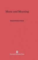 Music and Meaning -- Bok 9780674288614