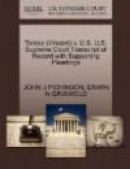 Teresa (Vincent) v. U.S. U.S. Supreme Court Transcript of Record with Supporting Pleadings -- Bok 9781270554240