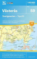 59 Västerås Sverigeserien Topo50 : Skala 1:50 000 -- Bok 9789113086224