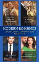 Modern Romance January Books 5-8: Awakening His Innocent Cinderella / Carrying the Sheikh's Baby / The Tycoon's Shock Heir / One Night with the Forbidden Princess -- Bok 9781474095310