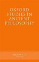 Oxford Studies in Ancient Philosophy, Volume 42 -- Bok 9780199644384