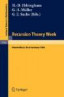 Recursion Theory Week -- Bok 9783540156734