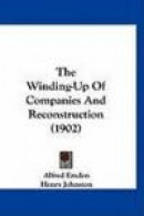 The Winding-Up of Companies and Reconstruction -- Bok 9781120208316