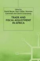 Trade And Fiscal Adjustment In Africa -- Bok 9780333585856