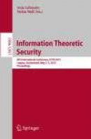 Information Theoretic Security -- Bok 9783319174693