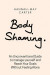 Body shaming -- Bok 9781794817708