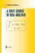 A First Course in Real Analysis -- Bok 9781461264330