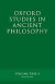 Oxford Studies in Ancient Philosophy XXXIII -- Bok 9780199238019
