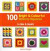 100 Bright &; Colourful Granny Squares to Mix &; Match -- Bok 9781844488995