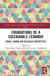 Foundations of a Sustainable Economy -- Bok 9781032051888