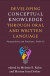 Developing Conceptual Knowledge through Oral and Written Language -- Bok 9781462542628