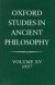 Oxford Studies in Ancient Philosophy: Volume XV, 1997 -- Bok 9780198237600
