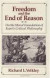 Freedom and the End of Reason -- Bok 9780226852607