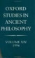Oxford Studies in Ancient Philosophy: Volume XIV, 1996 -- Bok 9780198236702