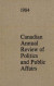 Canadian Annual Review of Politics and Public Affairs 1984 -- Bok 9781442671973
