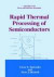 Rapid Thermal Processing of Semiconductors -- Bok 9780306450549