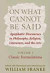 On What Cannot Be Said -- Bok 9780268028824