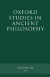 Oxford Studies in Ancient Philosophy -- Bok 9780199245857