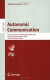 Autonomic Communication -- Bok 9783540274179