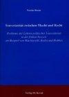 Souveränität zwischen Macht und Recht: Probleme der Lehren politischer Souveränität in der frühen Neuzeit am Beispiel von Machiavelli, Bodin und Hobbes