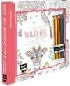 Kreativ-Set Farbe rein, Stress raus: Inspiration Wildlife - 50 inspirierende Motive aus dem Tierreich kolorien: Buch mit 64 Seiten und 8 ... rein, Stress raus (Ausmalen für Erwachsene))