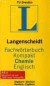 Langenscheidts Fachwörterbuch Kompakt Chemie: Englisch-Deutsch / Deutsch-Englisch. Rund 55.000 Fachbegriffe u. mehr als 88.000 Übersetzungen