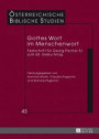 Gottes Wort im Menschenwort: Festschrift für Georg Fischer SJ zum 60. Geburtstag (Österreichische Biblische Studien)