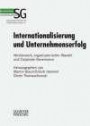 Internationalisierung und Unternehmenserfolg: Wettbewerb, organisatorischer Wandel und Corporate Governance