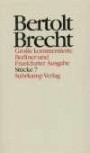 Werke. Grosse kommentierte Berliner und Frankfurter Ausgabe: Werke. Große kommentierte Berliner und Frankfurter Ausgabe. 30 Bände (in 32 Teilbänden) ... Machard. Schweyk. The Duchess of Malfi: BD 7