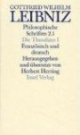 Philosophische Schriften. Vier in sechs Bänden. Franz. /Dt.: Philosophische Schriften. Französisch und deutsch. Vier in sechs Bänden: Band 2: Die ... Menschen und dem Ursprung des Übels: Bd. II