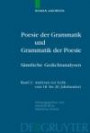 Poesie der Grammatik und Grammatik der Poesie