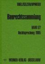 Baurechtssammlung, Bd.57, Rechtsprechung der Verwaltungsgerichte 1995