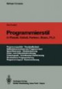Programmierstil in Pascal, Cobol, Fortran, Basic, PL/I (Springer Compass)