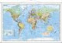 Weltkarte deutsch: Wandkarte mit Metallbeleistung