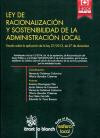 Ley de Racionalizacióny Sostenibilidad de la Administración LocalEstudio sobre la aplicación de la Ley 27/2013, de 27 de diciembre